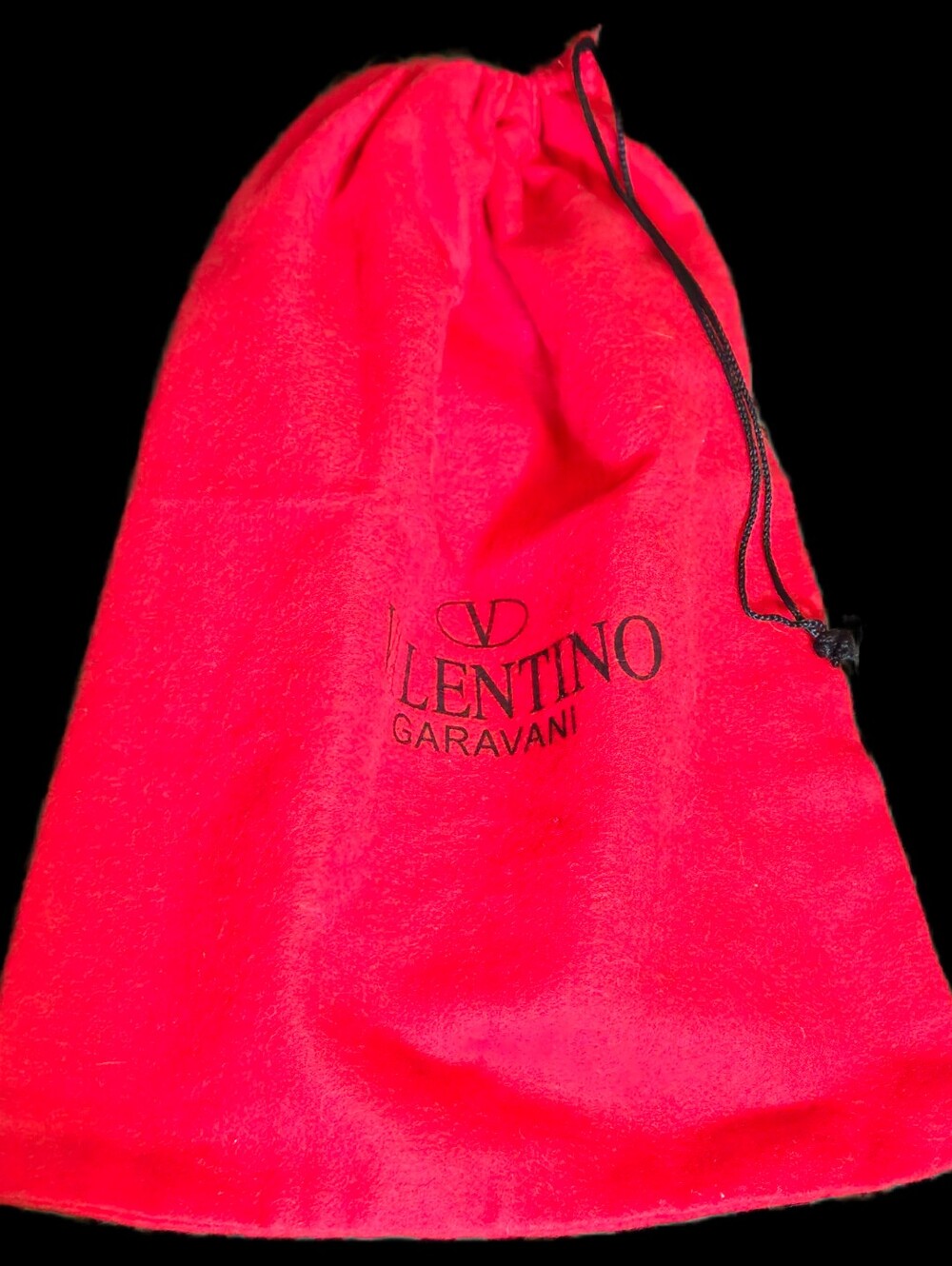 RARE Valentino Garavani Roman Stud Handbag Red Suede Dust Bag VSLING Locò Pouch